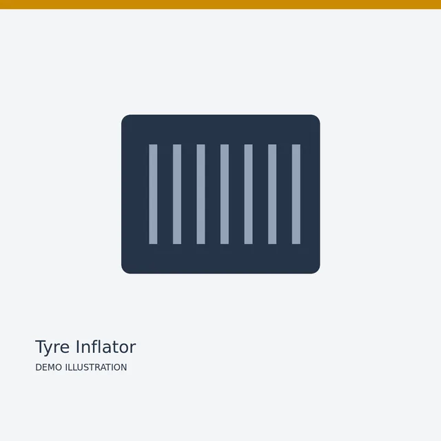 Bosch Tyre Inflator — Detail view demo illustration