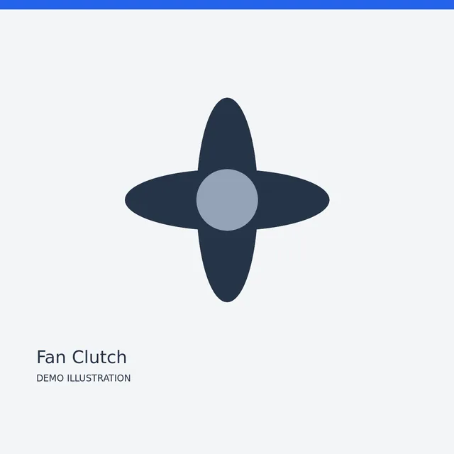AISIN Fan Clutch — Detail view demo illustration