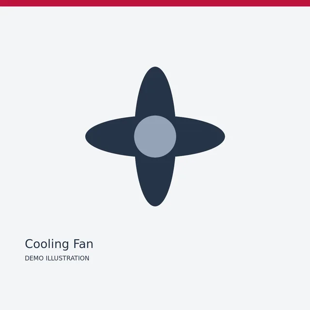 DENSO Cooling Fan — Detail view demo illustration