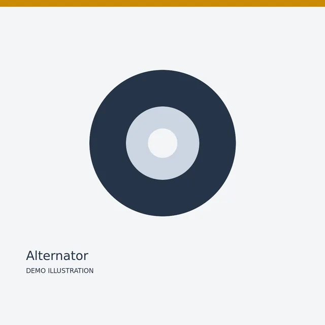DENSO Alternator — Detail view demo illustration