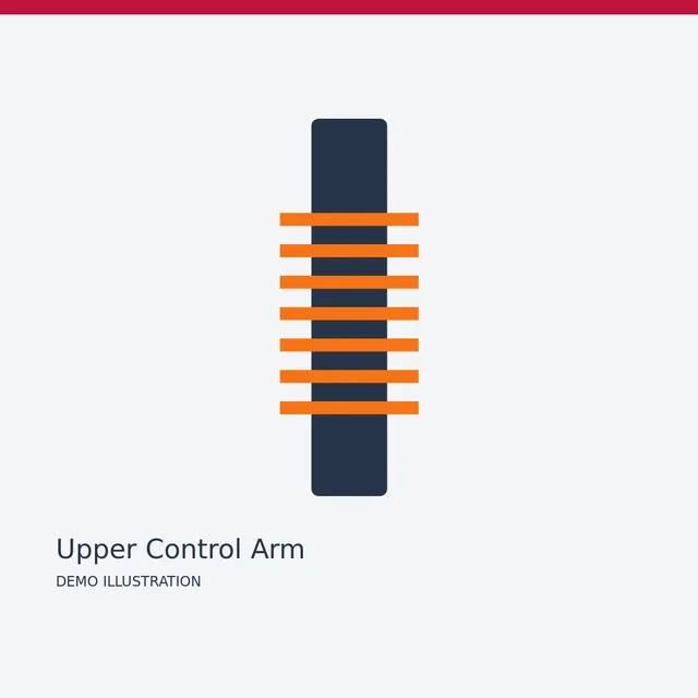 KYB Upper Control Arm — Detail view demo illustration