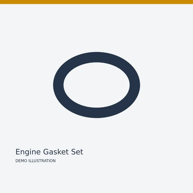 AISIN Engine Gasket Set — Detail view demo illustration