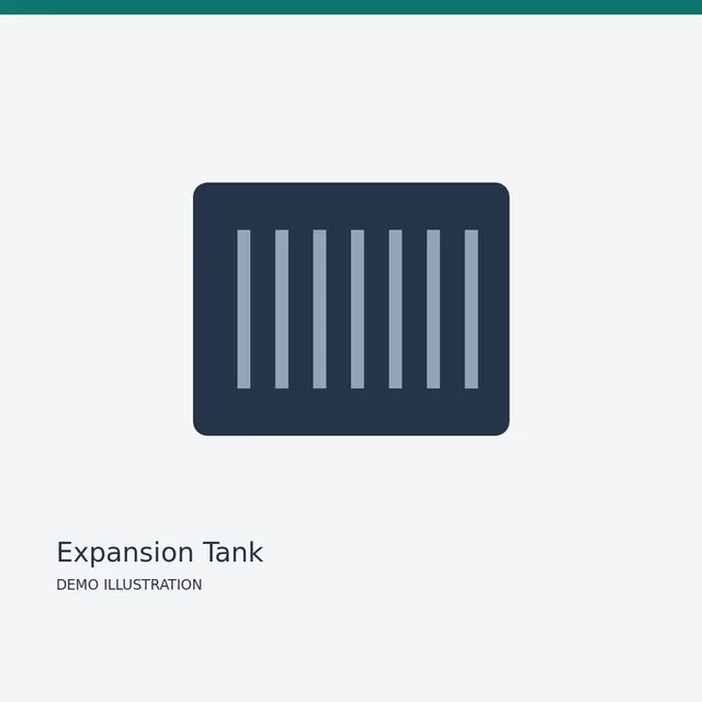 AISIN Expansion Tank — Detail view demo illustration