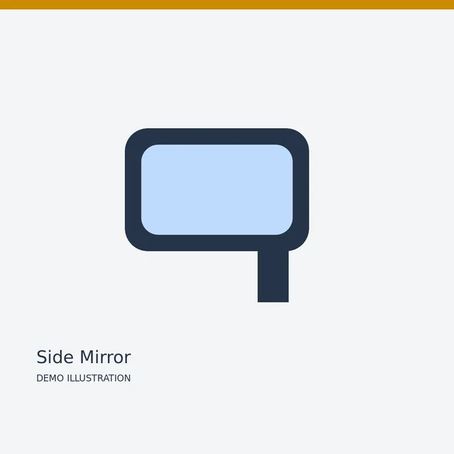 Bosch Side Mirror — Detail view demo illustration