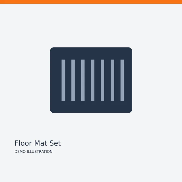 Bosch Floor Mat Set — Detail view demo illustration