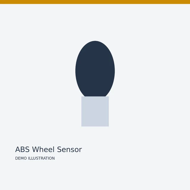 Bosch ABS Wheel Sensor — Detail view demo illustration