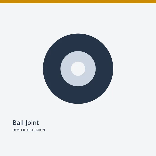 KYB Ball Joint — Detail view demo illustration