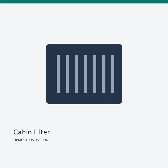 Sakura Cabin Filter — Detail view demo illustration
