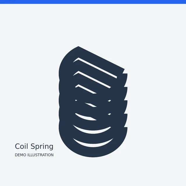 KYB Coil Spring — Detail view demo illustration