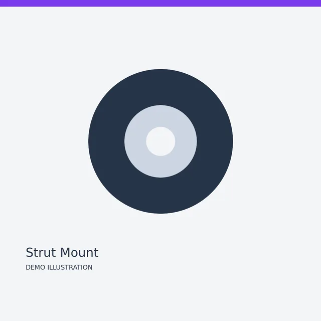 KYB Strut Mount — Detail view demo illustration