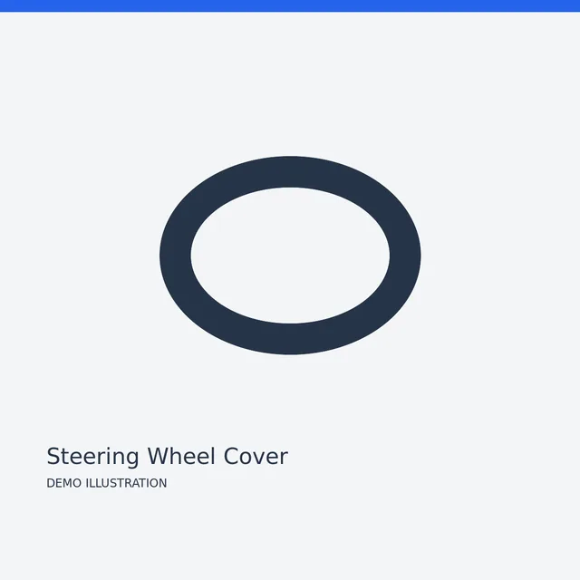 Bosch Steering Wheel Cover — Detail view demo illustration