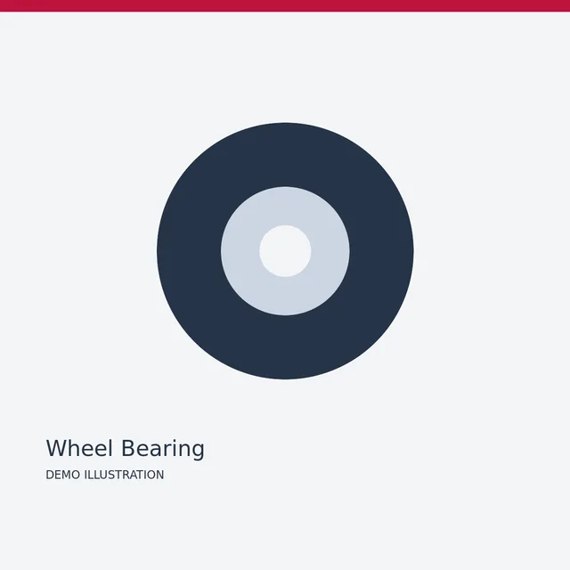 KYB Wheel Bearing — Detail view demo illustration