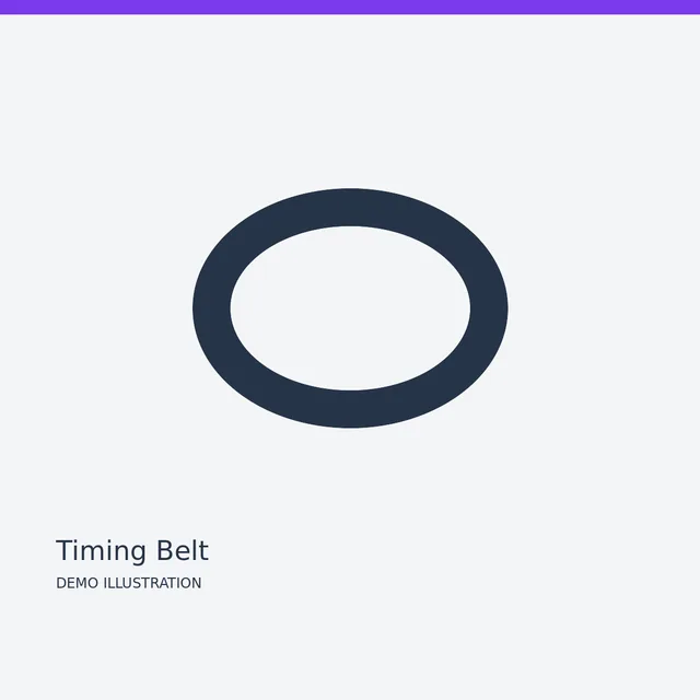 AISIN Timing Belt — Detail view demo illustration